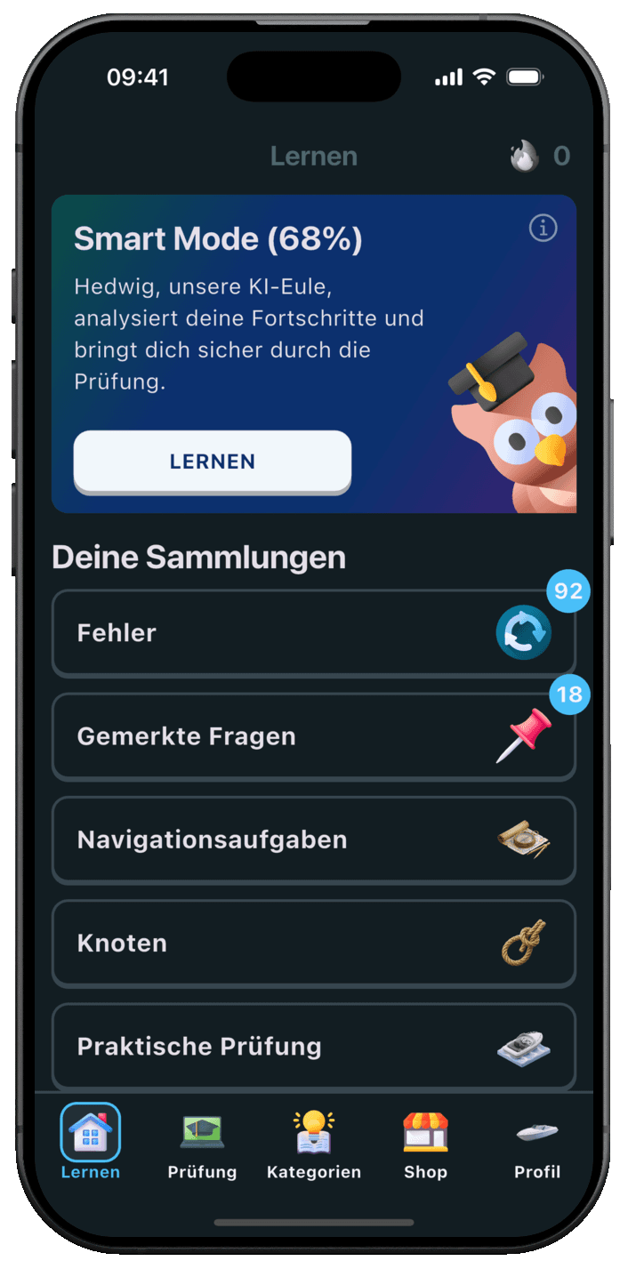 Bootsführerschein Online App – Prüfungsfragen lernen