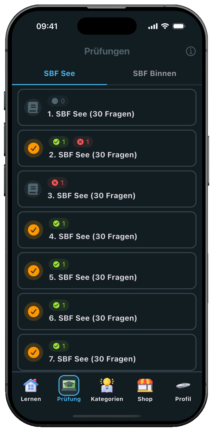 Bootsführerschein Online App – Ergebnisse